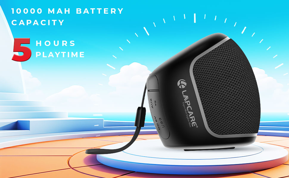 Lapcare Pulse Wireless Bluetooth Speaker LBS-333  Black