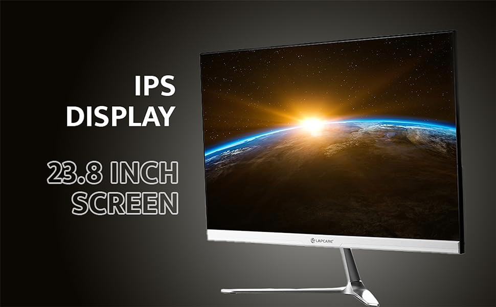 Lapcare LED Monitor LM24WFHD - 24" (60.45CM) VGA HDMI