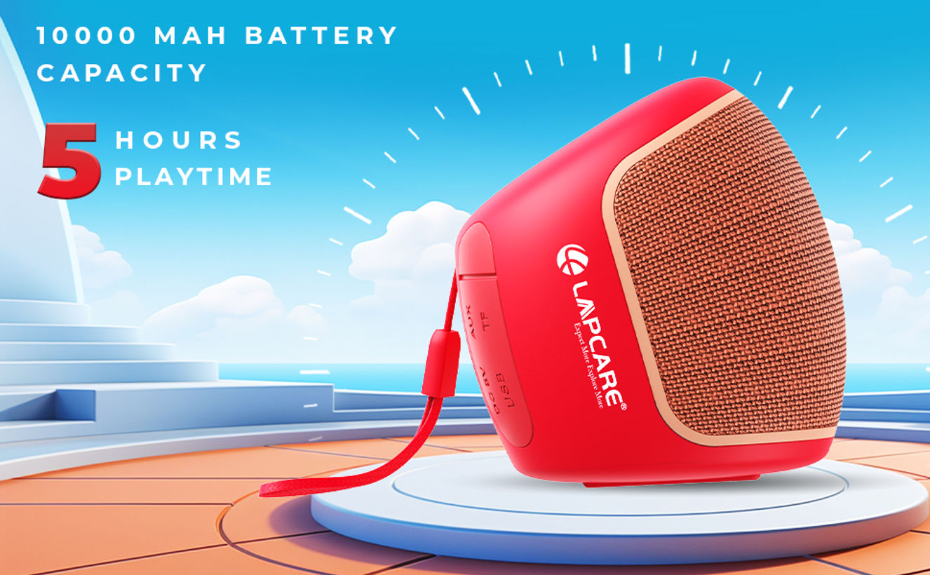 Lapcare Pulse Wireless Bluetooth Speaker LBS-333 Red