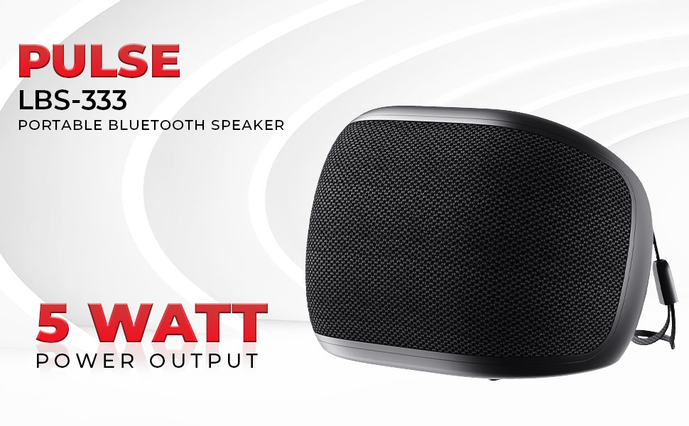 Lapcare Pulse Wireless Bluetooth Speaker LBS-333  Black