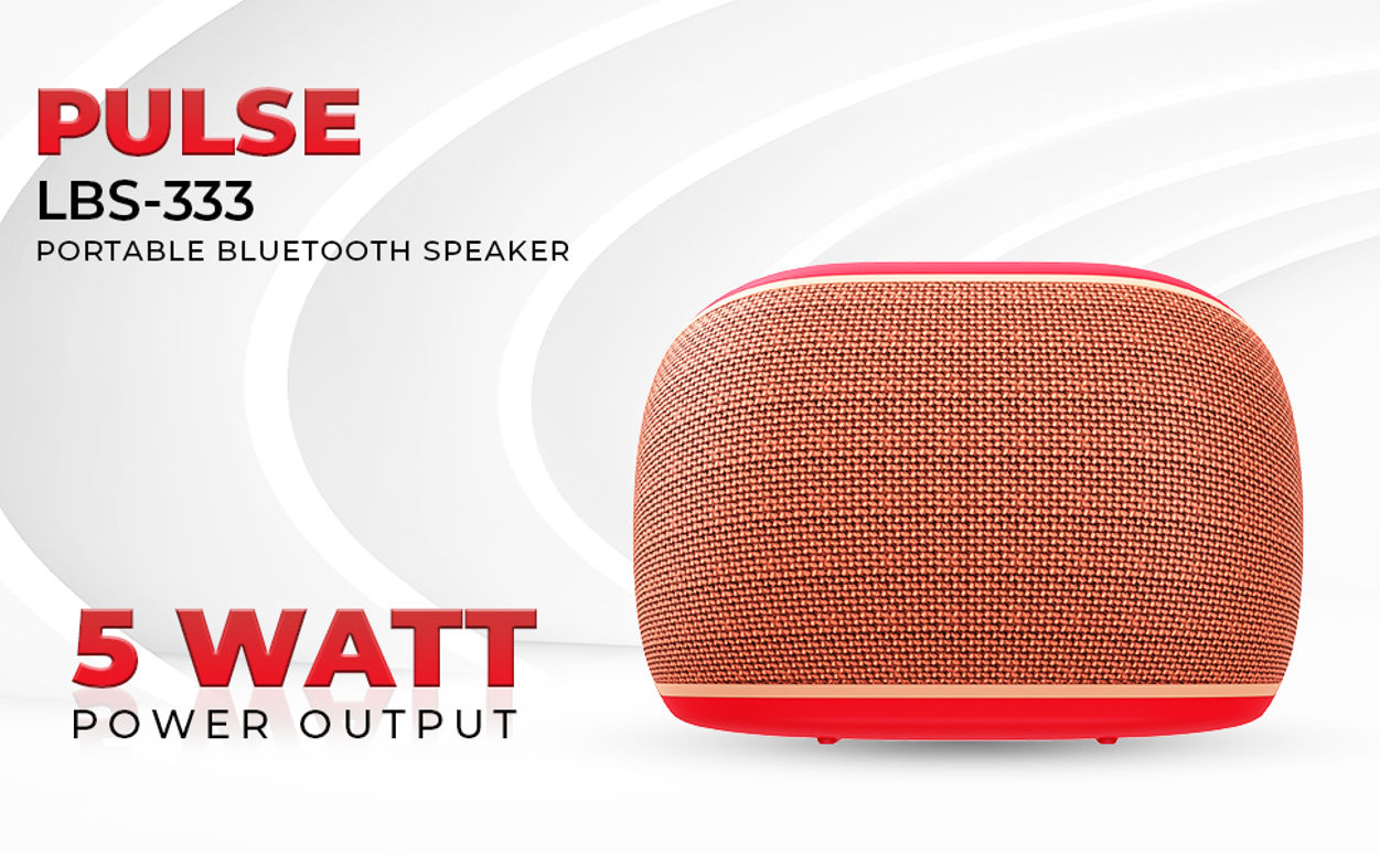 Lapcare Pulse Wireless Bluetooth Speaker LBS-333 Red