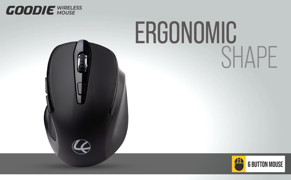 LAPCARE Goodie LMW-222 Wireless Optical Mouse (2.4GHz Wireless, Black)