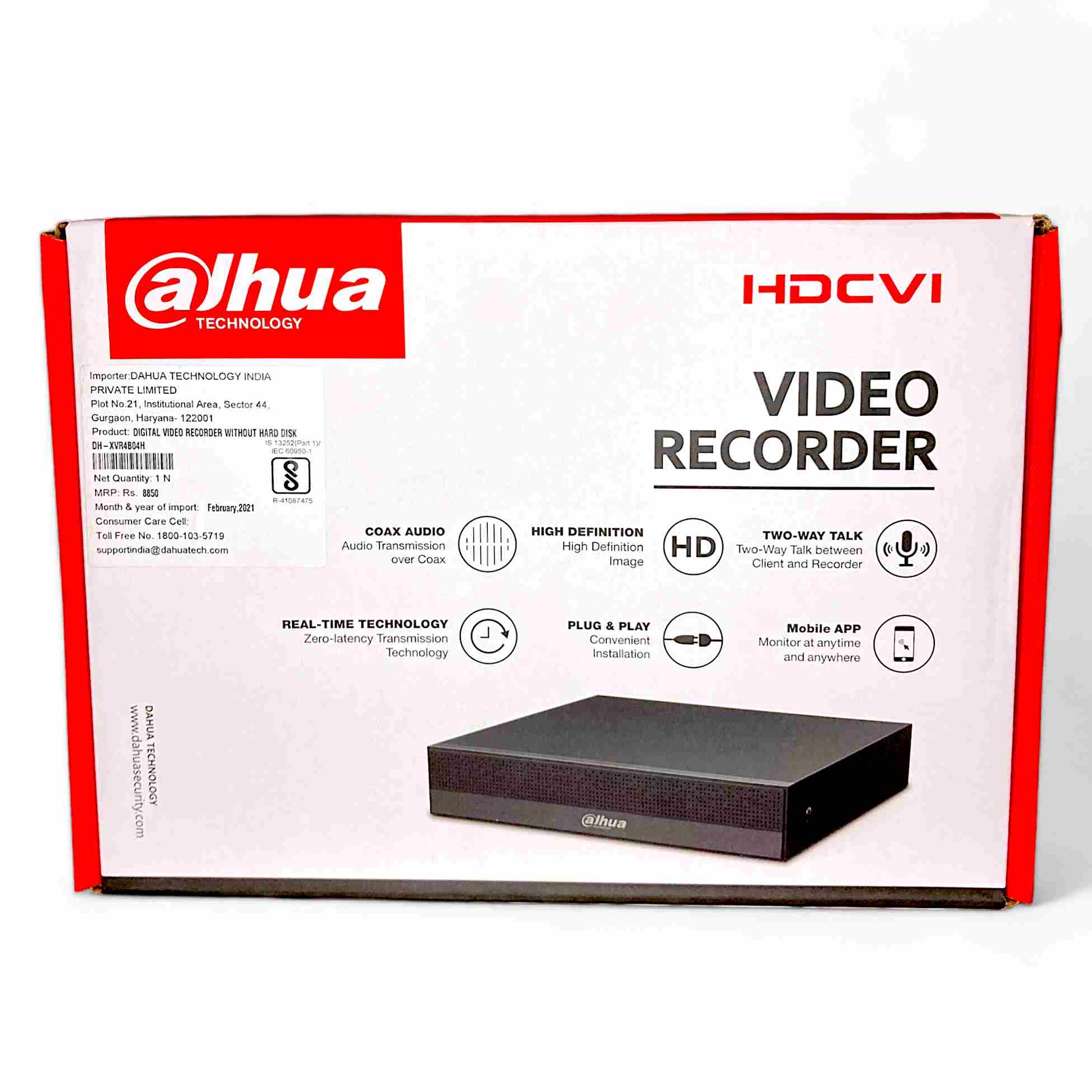 Dahua 4 Channel Digital Video Recorder DVR (DH-XVR4B04-V2)