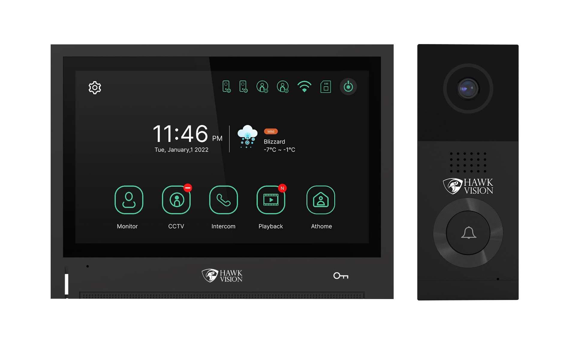 Hawk Vision IP Network Video Door Phone VDP HV-IPK-VL-802