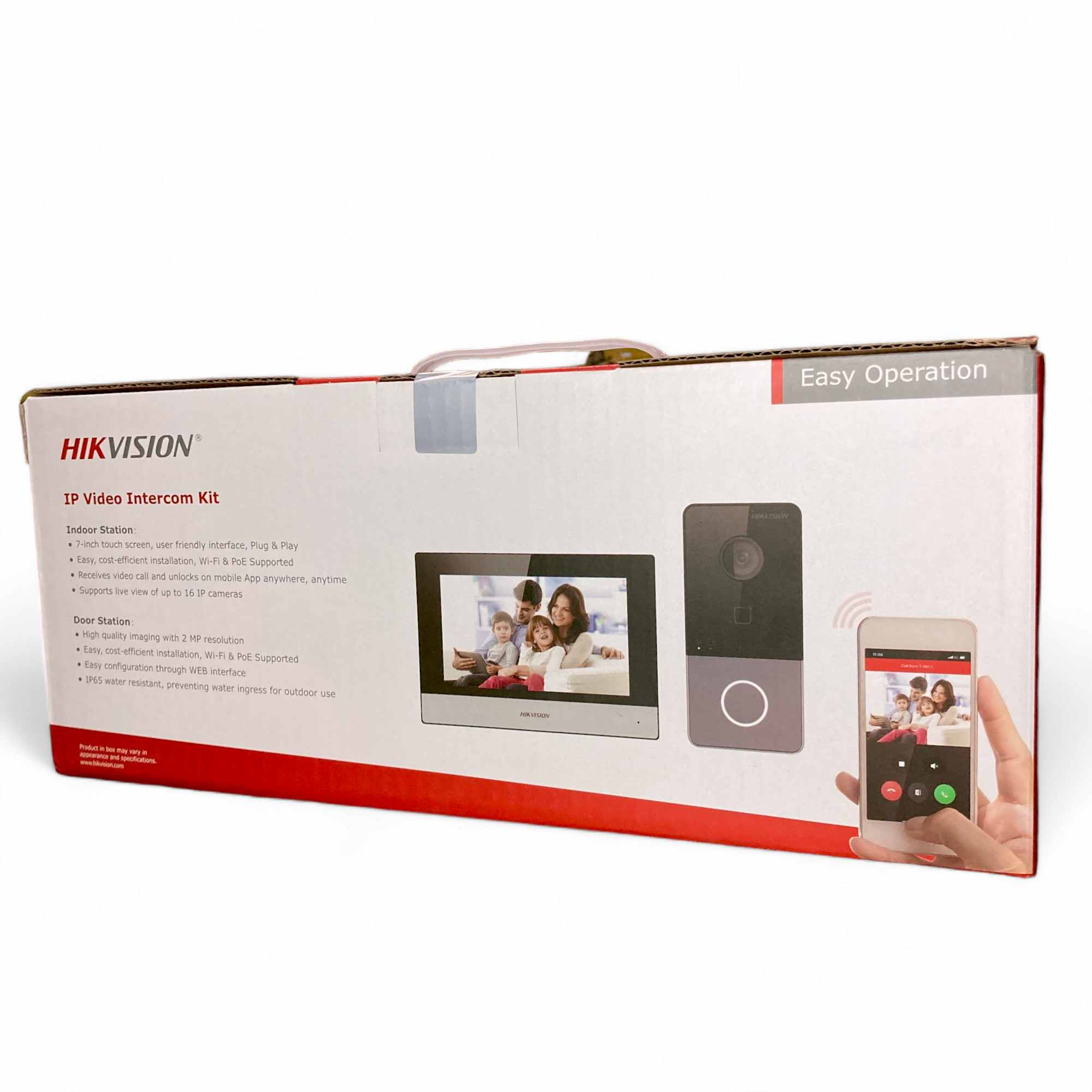 HIKVISION DS-KIS603-P IP Video Intercom Villa Door Station Kit with 7 Inch Touch Screen VDP