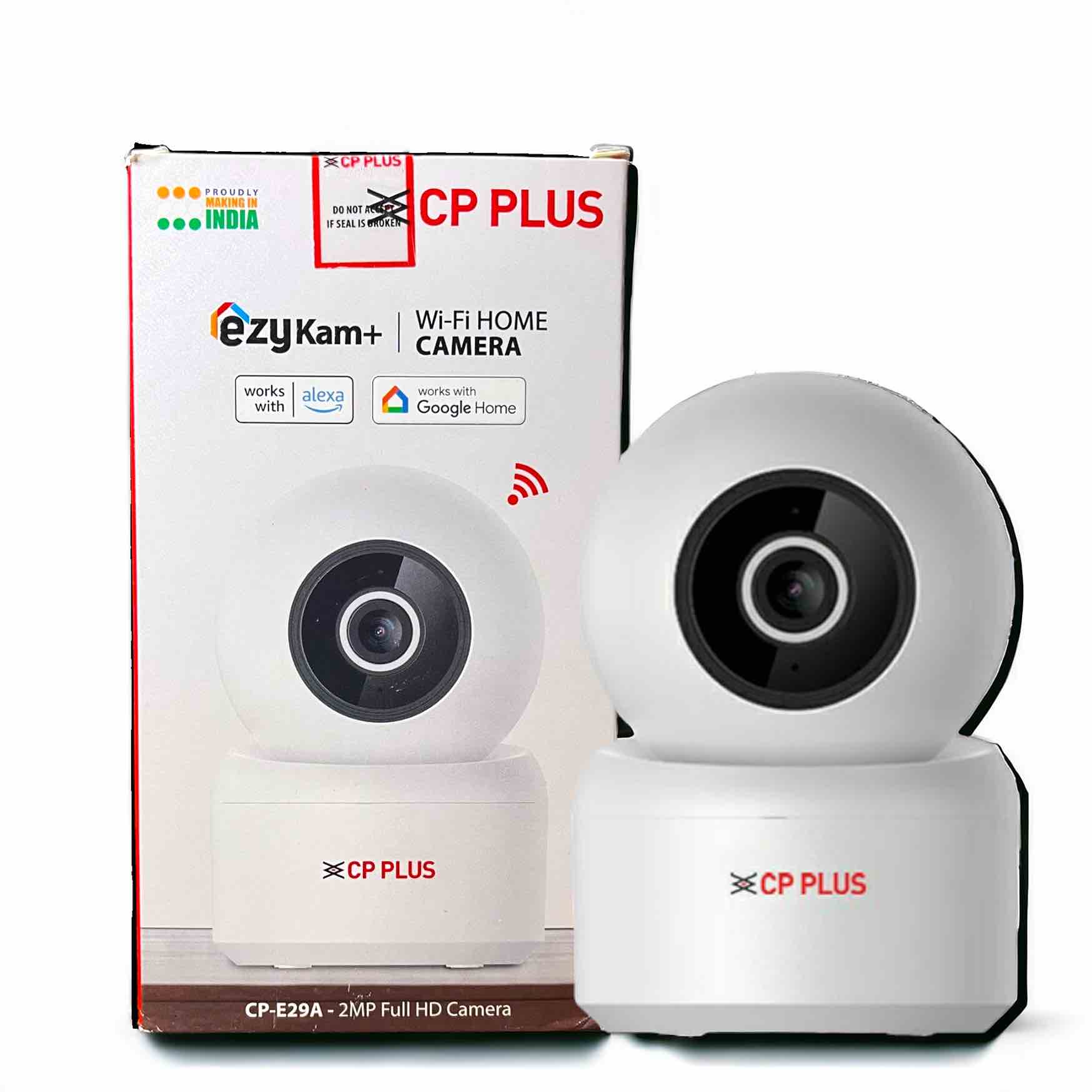 CP Plus E29A Ezykam 360 Degree 2MP Full HD WiFi Camera with Alexa and Google Assistant Support