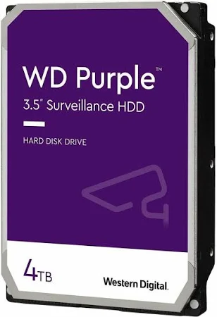 Western Digital 4TB WD Purple Surveillance Internal Hard Drive HDD - SATA 6 Gb/s, 256 MB Cache, 3.5"