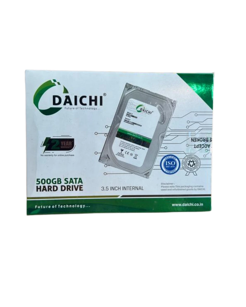 Daichi 500GB SATA Internal Hard Drive 3.5 Inch (Refurbished)